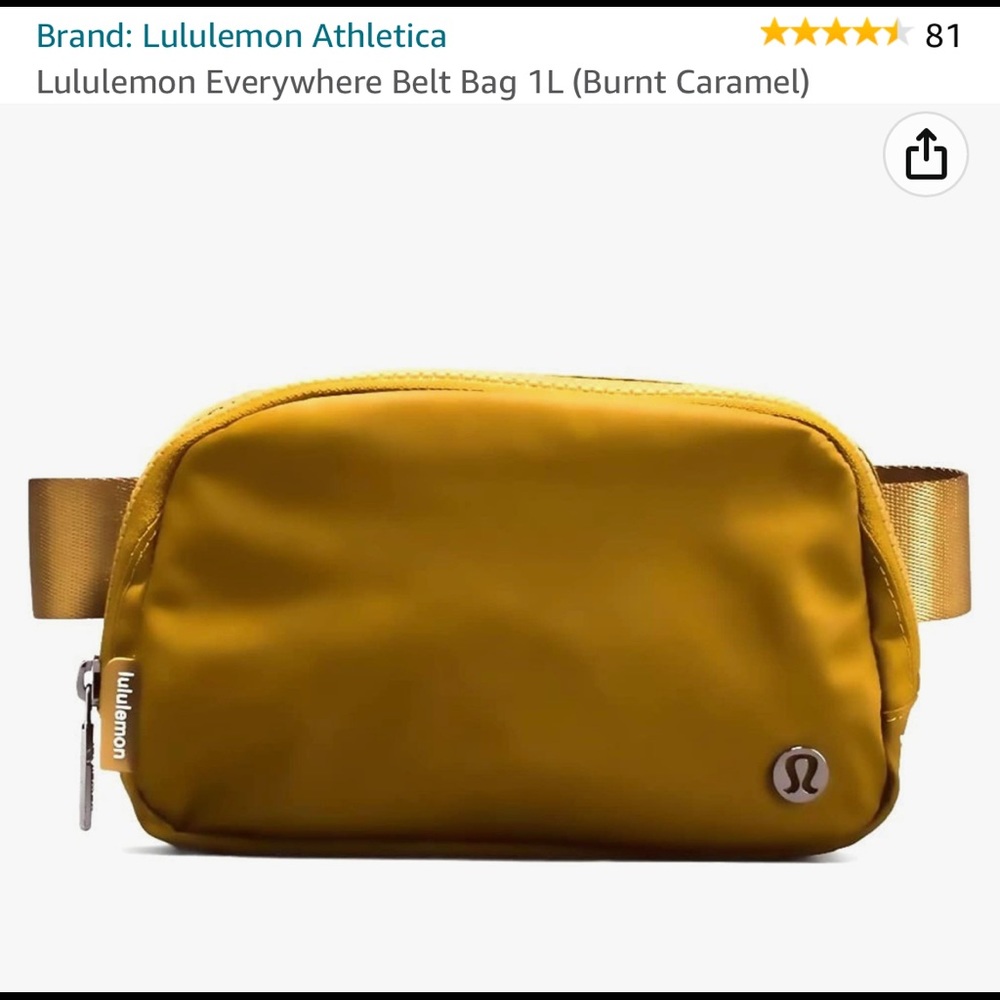 Lululemon belt bag, light use